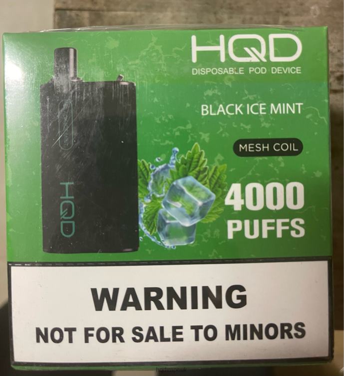 Black Ice Mint - HQD vape shop - HQD BOX 4000 PUFFS 806NZ108
