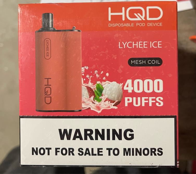 Lychee Ice - HQD vape UK - HQD BOX 4000 PUFFS 806NZ110