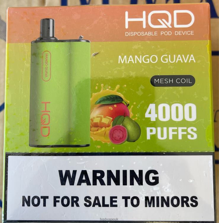Mango Guava - HQD vape UK - HQD BOX 4000 PUFFS 806NZ100