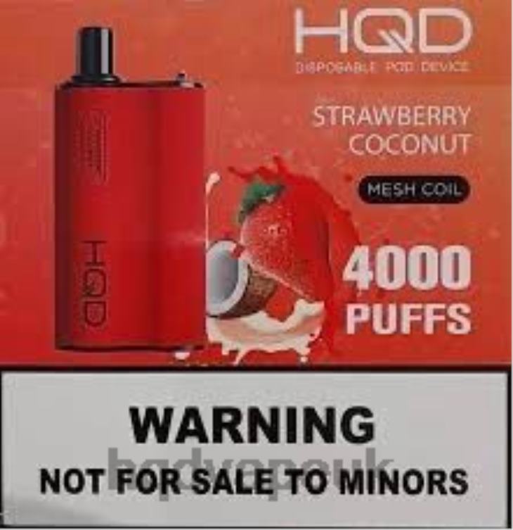 Strawberry Coconut - HQD tech UK - HQD BOX 4000 PUFFS 806NZ112