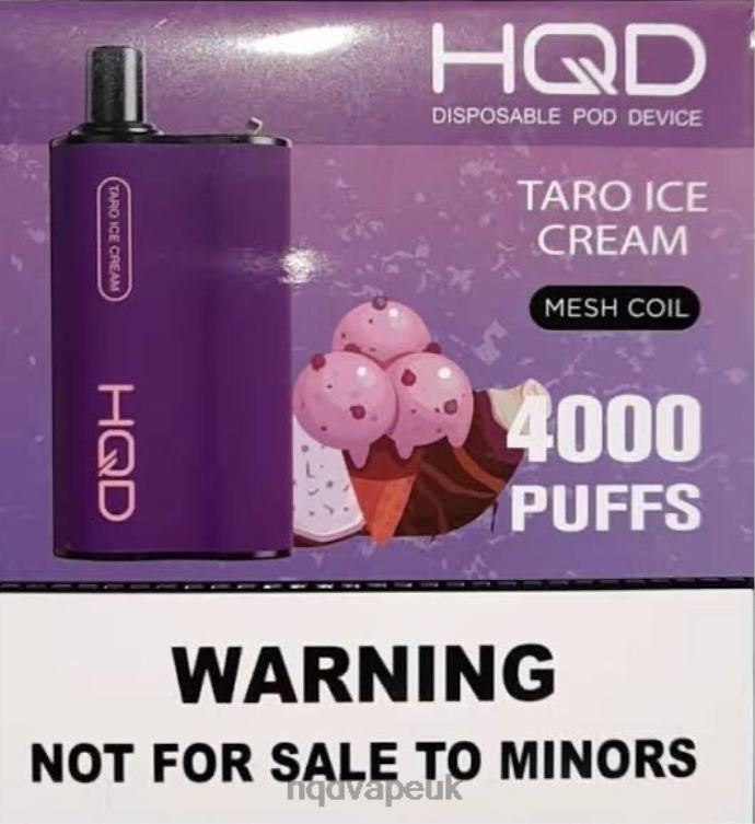 Taro Ice Cream - buy HQD vape UK - HQD BOX 4000 PUFFS 806NZ71