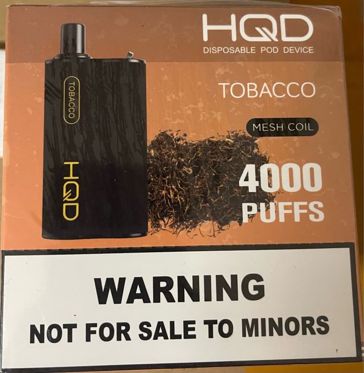 Tobacco - HQD vape price - HQD BOX 4000 PUFFS 806NZ96