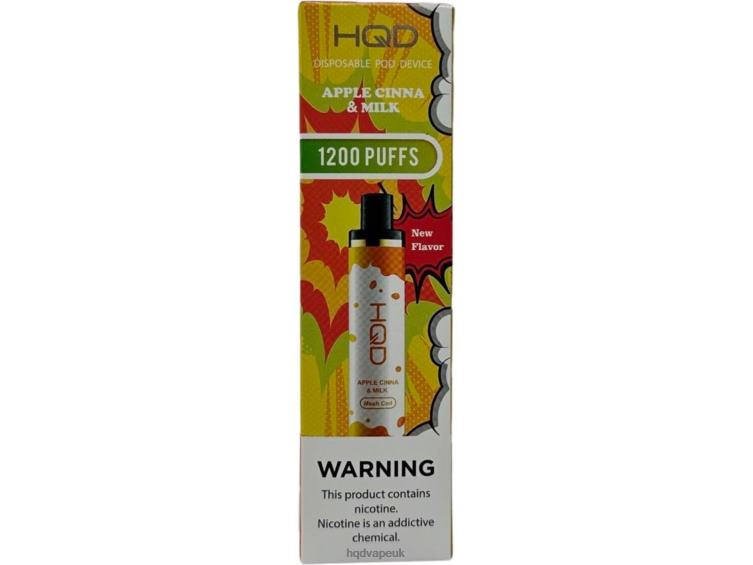 Apple Cinna And Milk - HQD vape price - HQD CUVIE PLUS DISPOSABLE 806NZ126