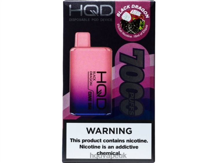 Black Dragon - buy HQD vape UK - HQD CUVIE BAR DISPOSABLE 806NZ131