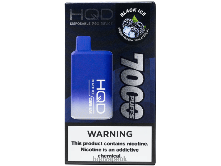 Black Ice - HQD vape flavors - HQD CUVIE BAR DISPOSABLE 806NZ133