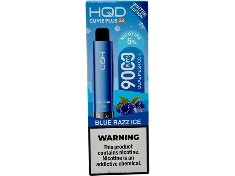 Blue Razz Ice - HQD vape shop - HQD CUVIE PLUS 2.0 (WINTER EDITION) 806NZ138