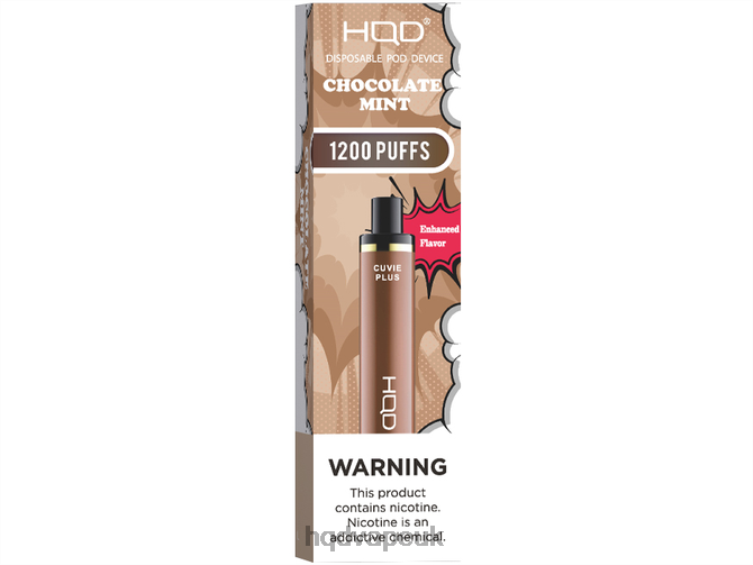 Chocolate Mint - HQD vape flavors - HQD CUVIE PLUS DISPOSABLE VAPE 806NZ153