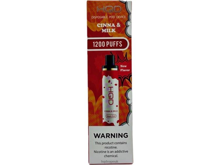 Cinna And Milk - HQD vape London - HQD CUVIE PLUS DISPOSABLE 806NZ154