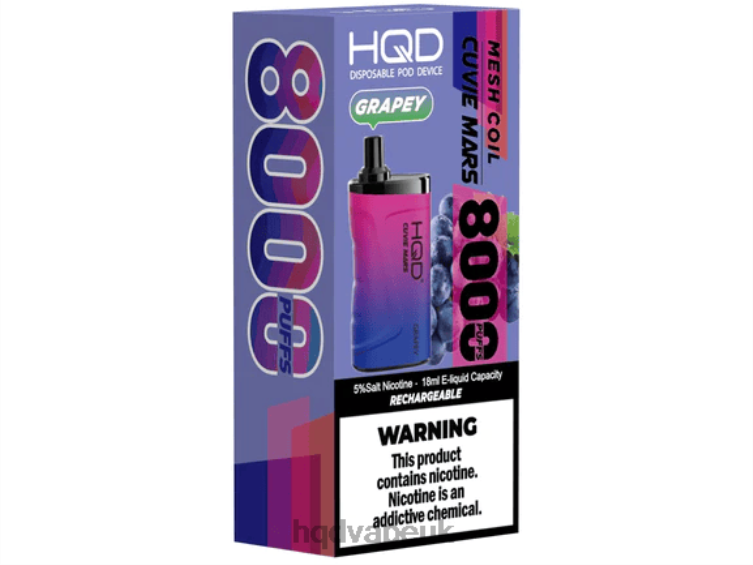 Grapey - HQD vape UK - HQD CUVIE MARS DISPOSABLE 806NZ170