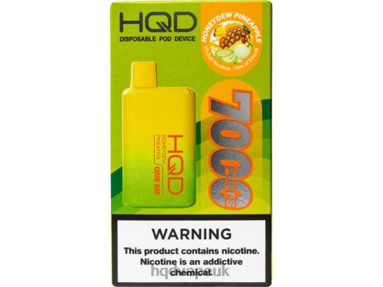 Honeydew Pineapple - HQD vape price - HQD CUVIE BAR DISPOSABLE 806NZ176