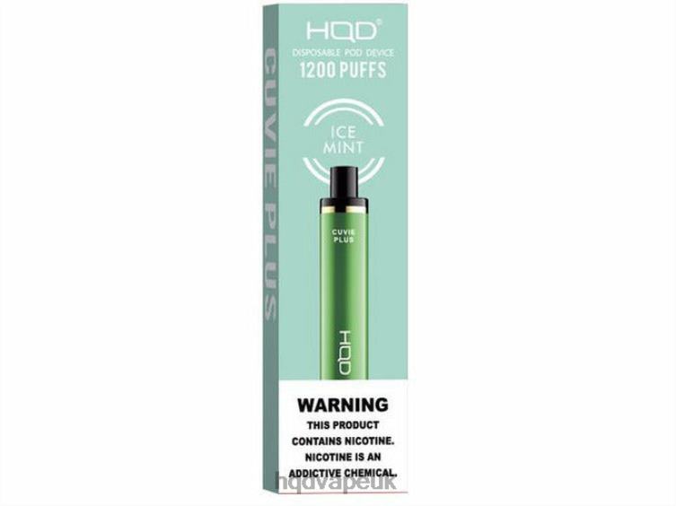 Ice Mint - HQD tech UK - HQD CUVIE PLUS DISPOSABLE VAPE 806NZ202