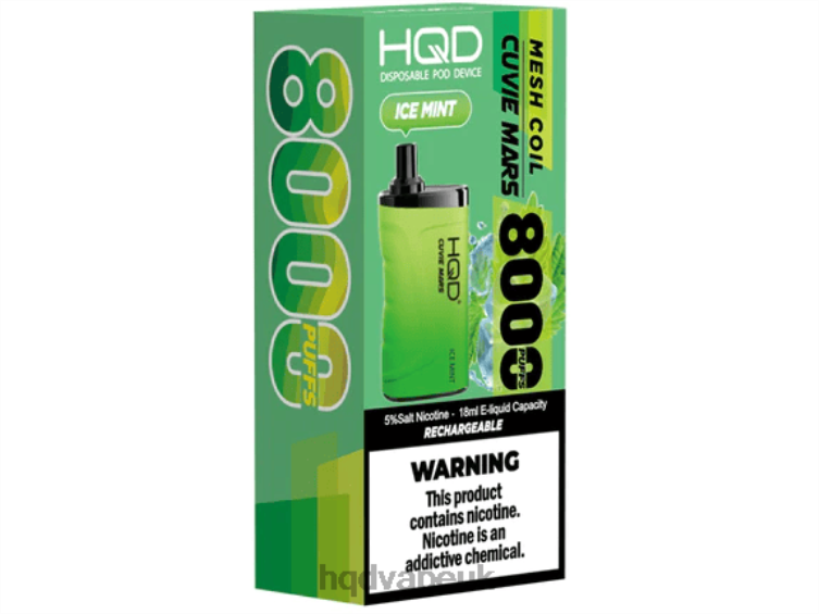 Ice Mint - buy HQD vape UK - HQD CUVIE MARS DISPOSABLE 806NZ201