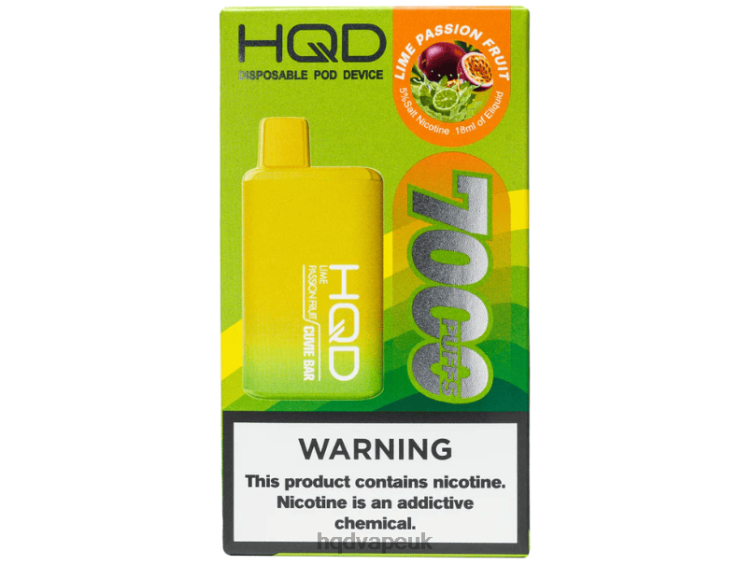 Lime Passion Fruit - HQD vape sale - HQD CUVIE BAR DISPOSABLE 806NZ207