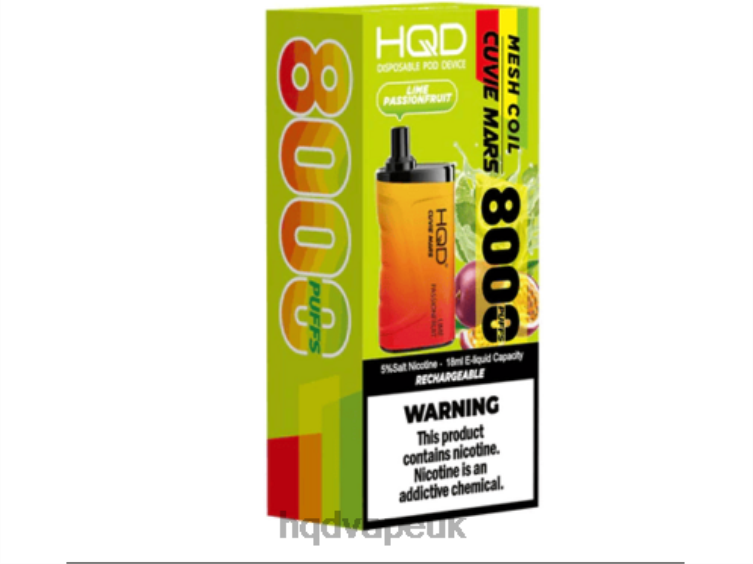 Lime Passion Fruit - HQD vape shop - HQD CUVIE MARS DISPOSABLE 806NZ208