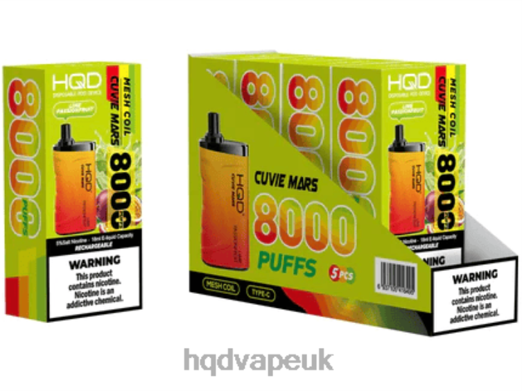 Lime Passion Fruit - HQD vape shop - HQD CUVIE MARS DISPOSABLE 806NZ208