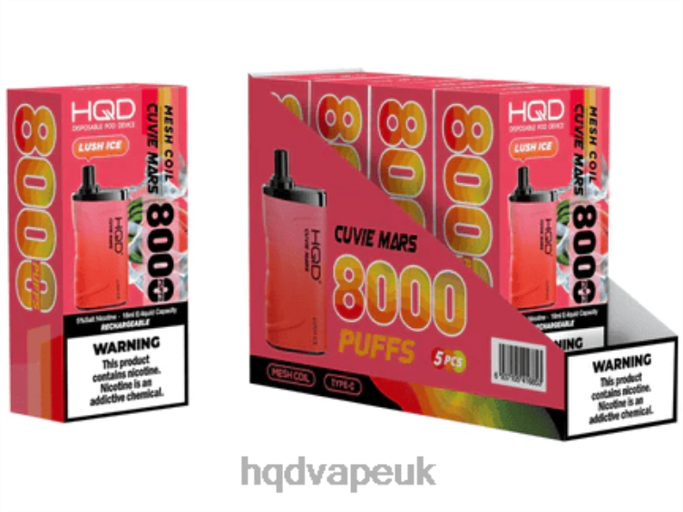 Lush Ice - buy HQD vape UK - HQD CUVIE MARS DISPOSABLE 806NZ211