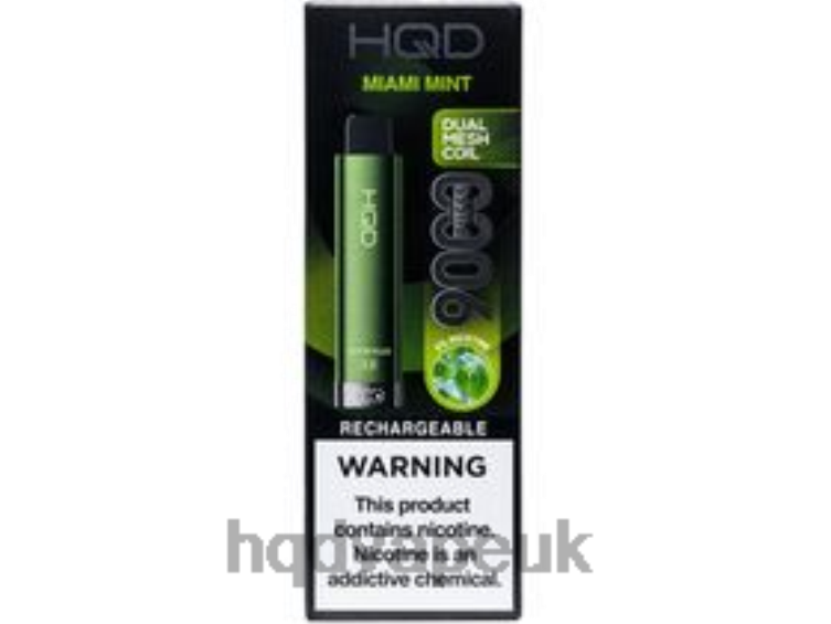 Miami Mint - HQD vape price - HQD CUVIE PLUS 2.0 DISPOSABLE 806NZ286