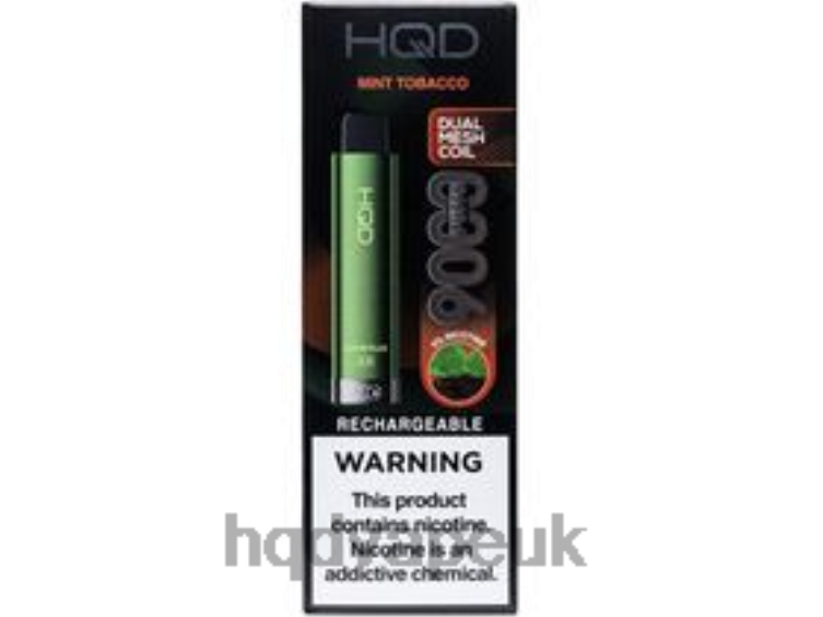 Mint Tobacco - buy HQD vape UK - HQD CUVIE PLUS 2.0 DISPOSABLE 806NZ221