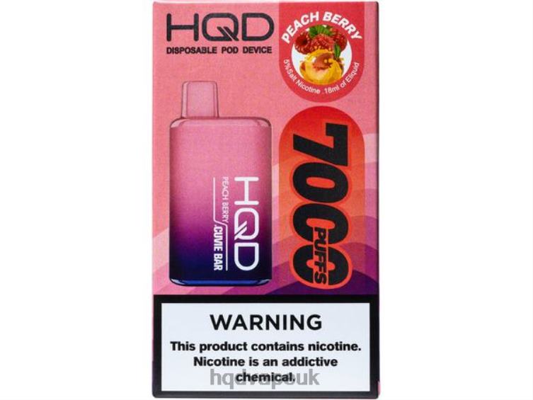 Peach Berry - HQD vape shop - HQD CUVIE BAR DISPOSABLE 806NZ228