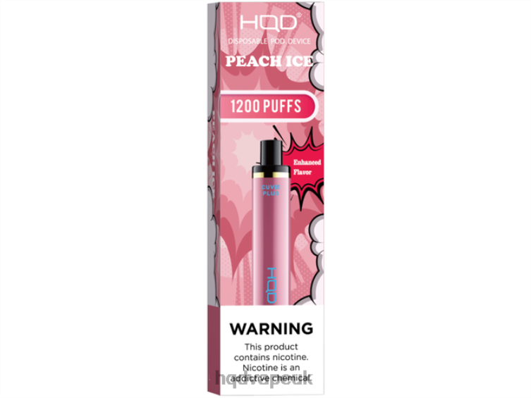 Peach Ice - HQD vape UK - HQD CUVIE PLUS DISPOSABLE VAPE 806NZ230