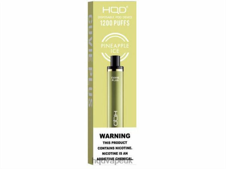 Pineapple Ice - HQD vape London - HQD CUVIE PLUS DISPOSABLE VAPE 806NZ234