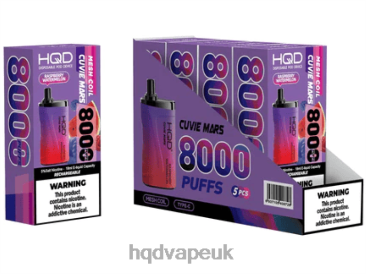 Raspberry Watermelon - HQD vape flavors - HQD CUVIE MARS DISPOSABLE 806NZ243