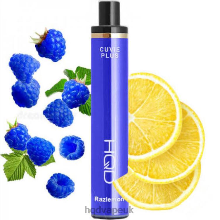 Raz Lemon - HQD vape London - HQD CUVIE PLUS 1200 PUFFS 806NZ124