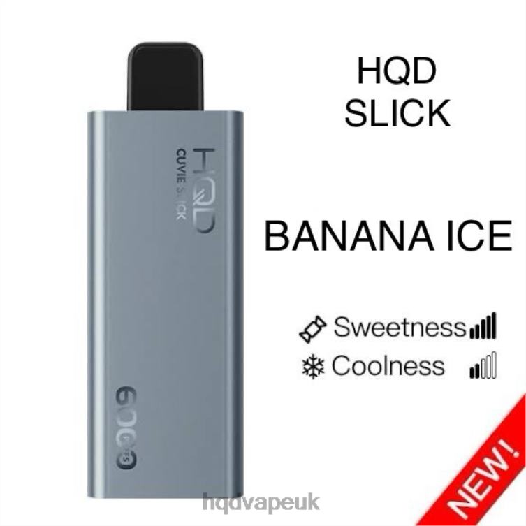 Slick Banana Ice - HQD vape UK - HQD CUVIE SLICK 6000 PUFFS 806NZ20