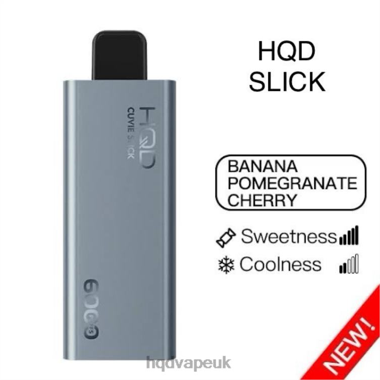 Slick Banana Pomegranate Cherry - HQD tech UK - HQD CUVIE SLICK 6000 PUFFS 806NZ22