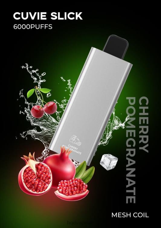Slick Cherry Pomegranate - HQD vape flavors - HQD CUVIE SLICK 6000 PUFFS 806NZ33