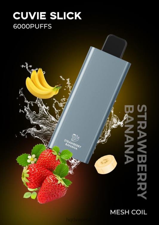 Slick Strawberry Banana - HQD tech UK - HQD CUVIE SLICK 6000 PUFFS 806NZ32