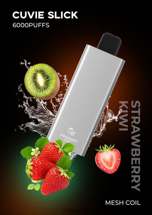Slick Strawberry Kiwi - HQD vape London - HQD CUVIE SLICK 6000 PUFFS 806NZ24