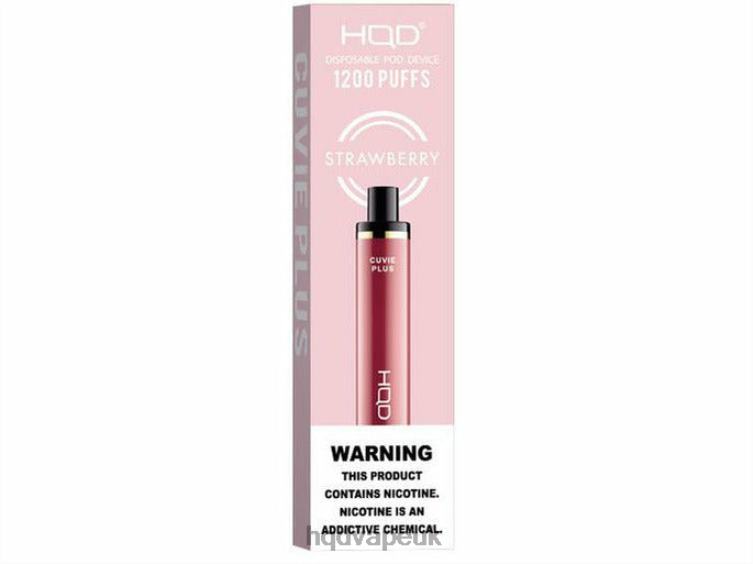Strawberry - HQD tech UK - HQD CUVIE PLUS DISPOSABLE VAPE 806NZ252
