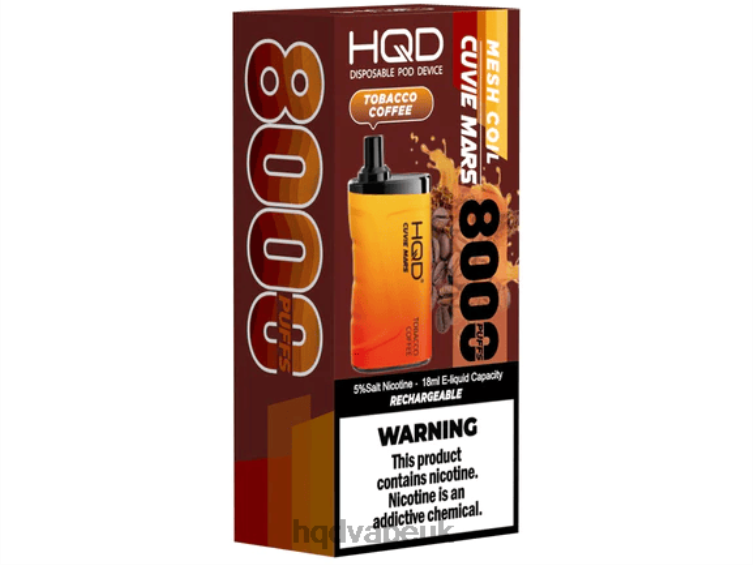 Tobacco Coffee - HQD vape London - HQD CUVIE MARS DISPOSABLE 806NZ264