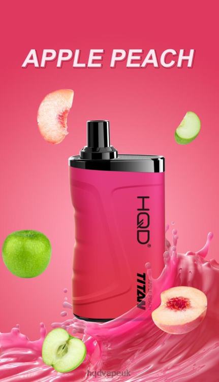 Apple Peach - HQD tech UK - HQD TITAN 7000 PUFFS 806NZ12