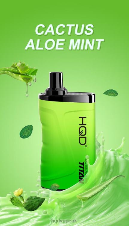 Cactus Aloe Mint - HQD tech UK - HQD TITAN 7000 PUFFS 806NZ2