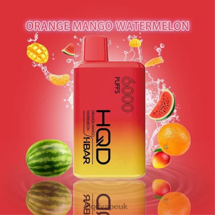 Orange Mango Watermelon - HQD vape London - HQD HBAR 6000 PUFFS 806NZ54