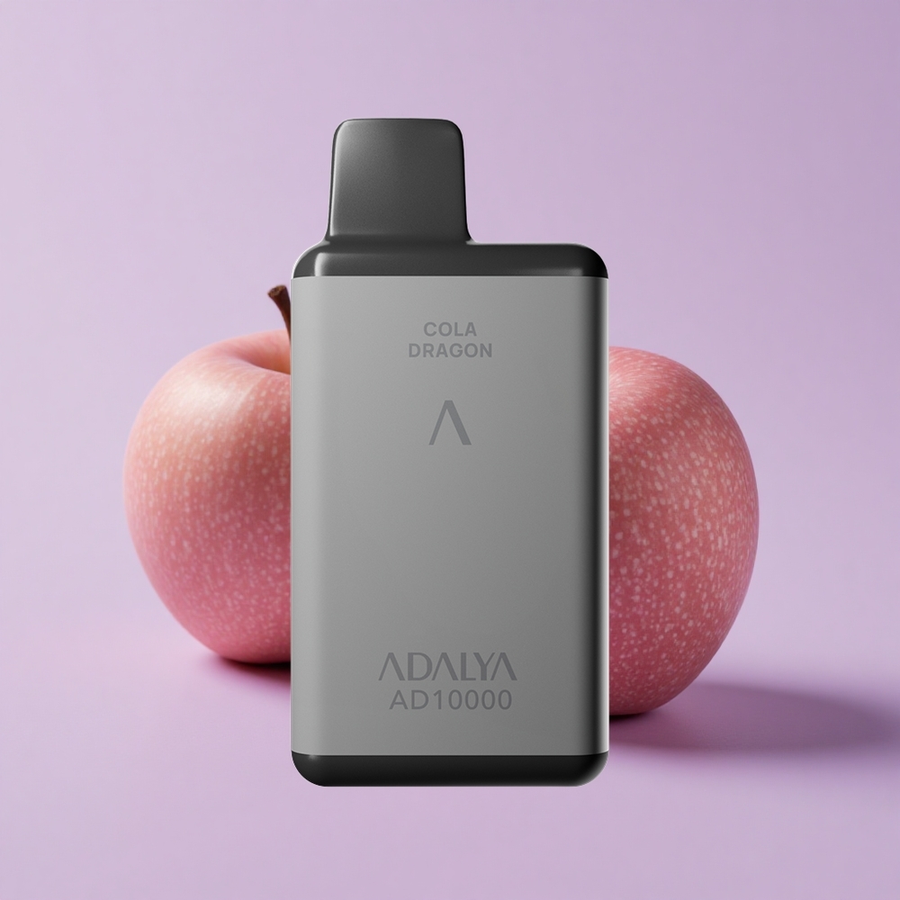 Adalya AD 10000 Puffs Space Gray USB-C Rechargeable Disposable Vape The Two Apples