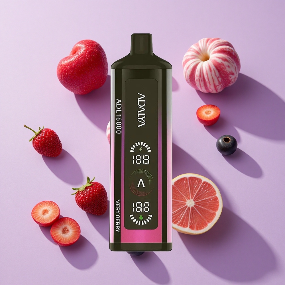 Adalya ADL 16000 PRO Puffs Disposable Vape Very Berry USB-C Smart Mesh