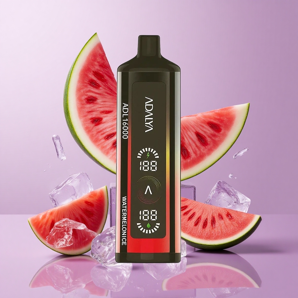 Adalya ADL 16000 PRO Puffs Disposable Vape Watermelon Ice Steel Pipe USB-C