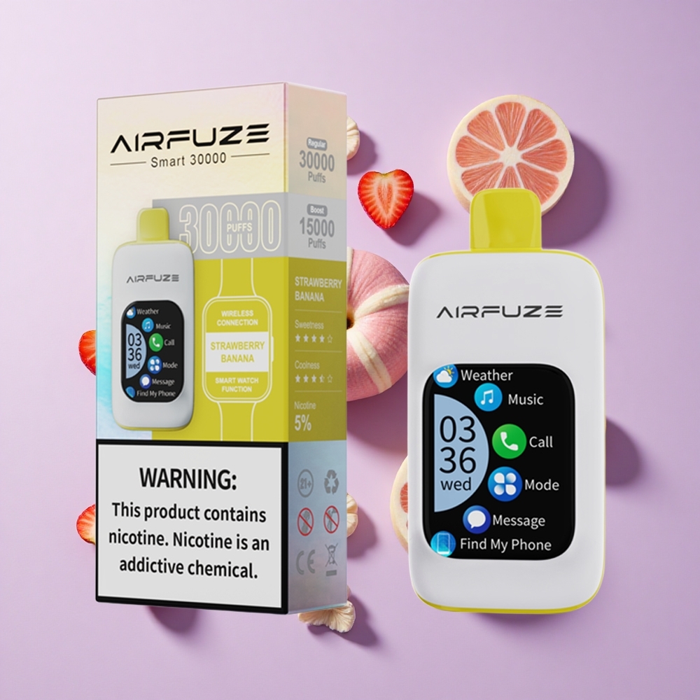 AirFuze Smart 30000 Puffs 5% Nicotine Disposable Vape Strawberry Banana