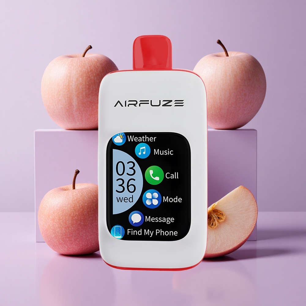 AirFuze Smart 30000 Puffs Disposable Vape Triple Apple with 2.01"TFT Touch Screen & Type-C