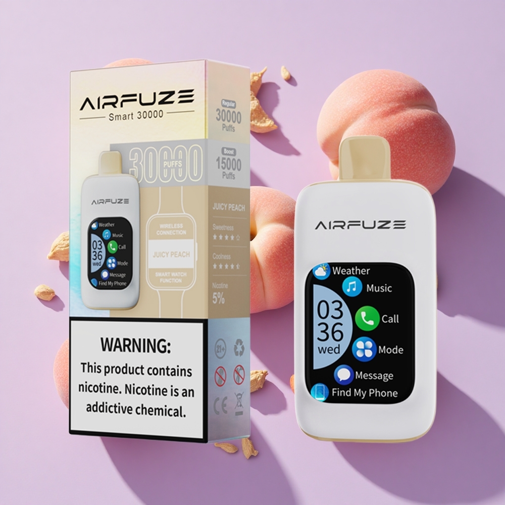 AirFuze Smart 30000 Puffs Touch Screen Disposable Vape Juicy Peach