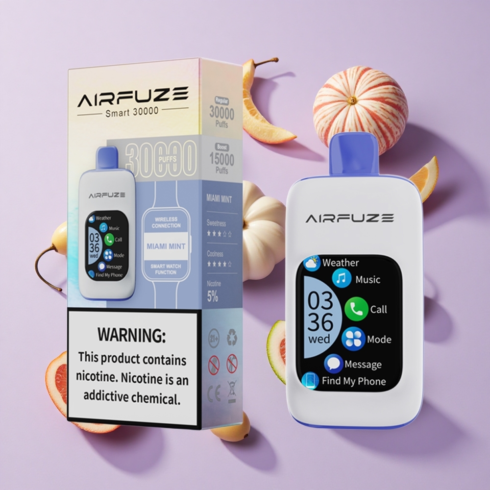 AirFuze Smart 30000 Puffs Touch Screen Disposable Vape Miami Mint
