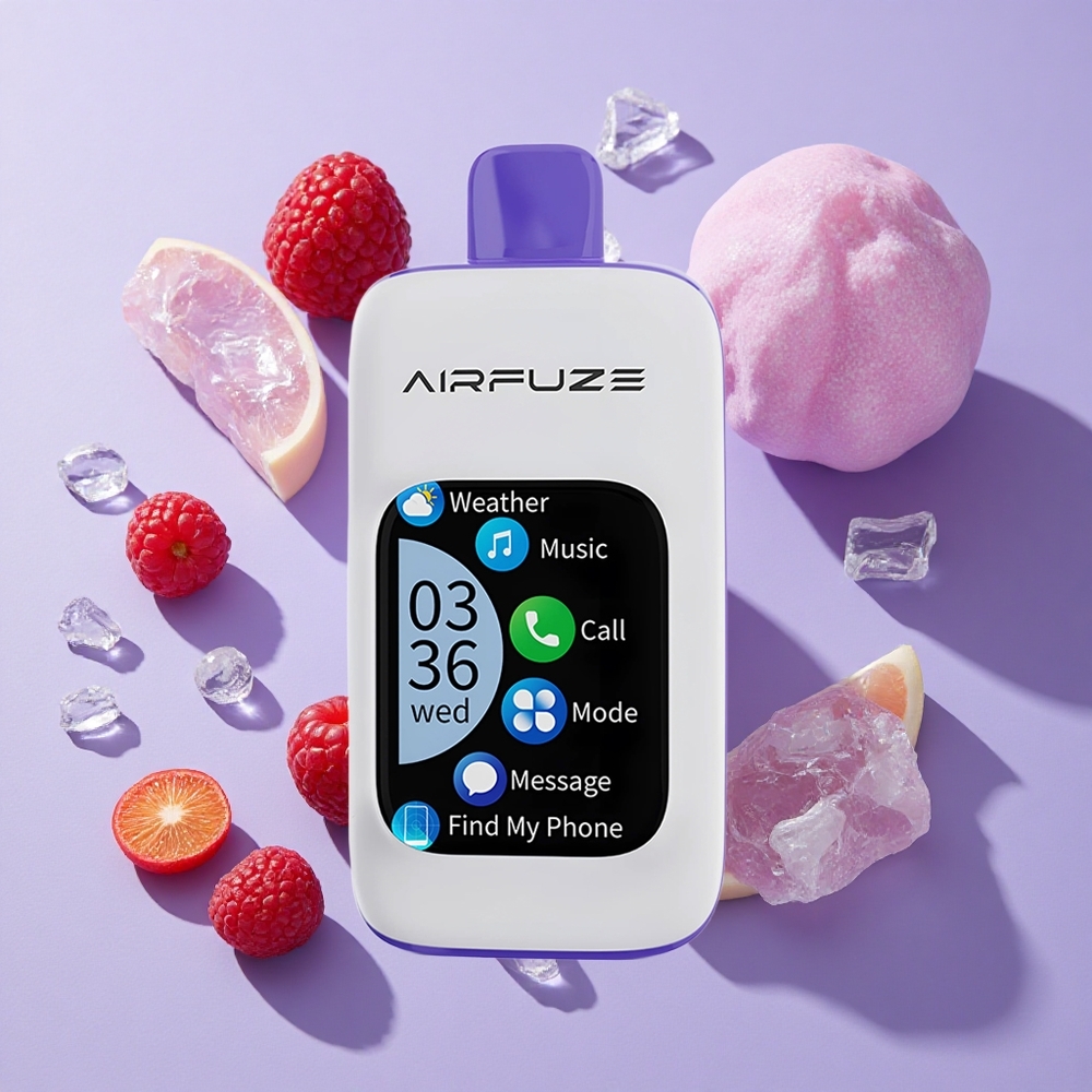 AirFuze Smart Pro 40000 Puffs Blue Razz Ice with Rechargeable Battery & Wireless Phone Integration