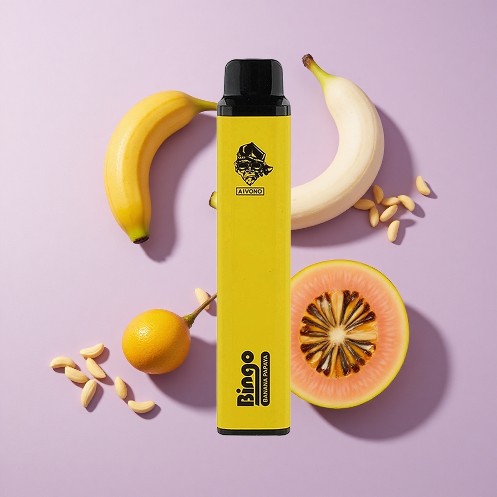 Aivono AIM BINGO 4000 Puffs Banana Papaya 10mL 1000mAh