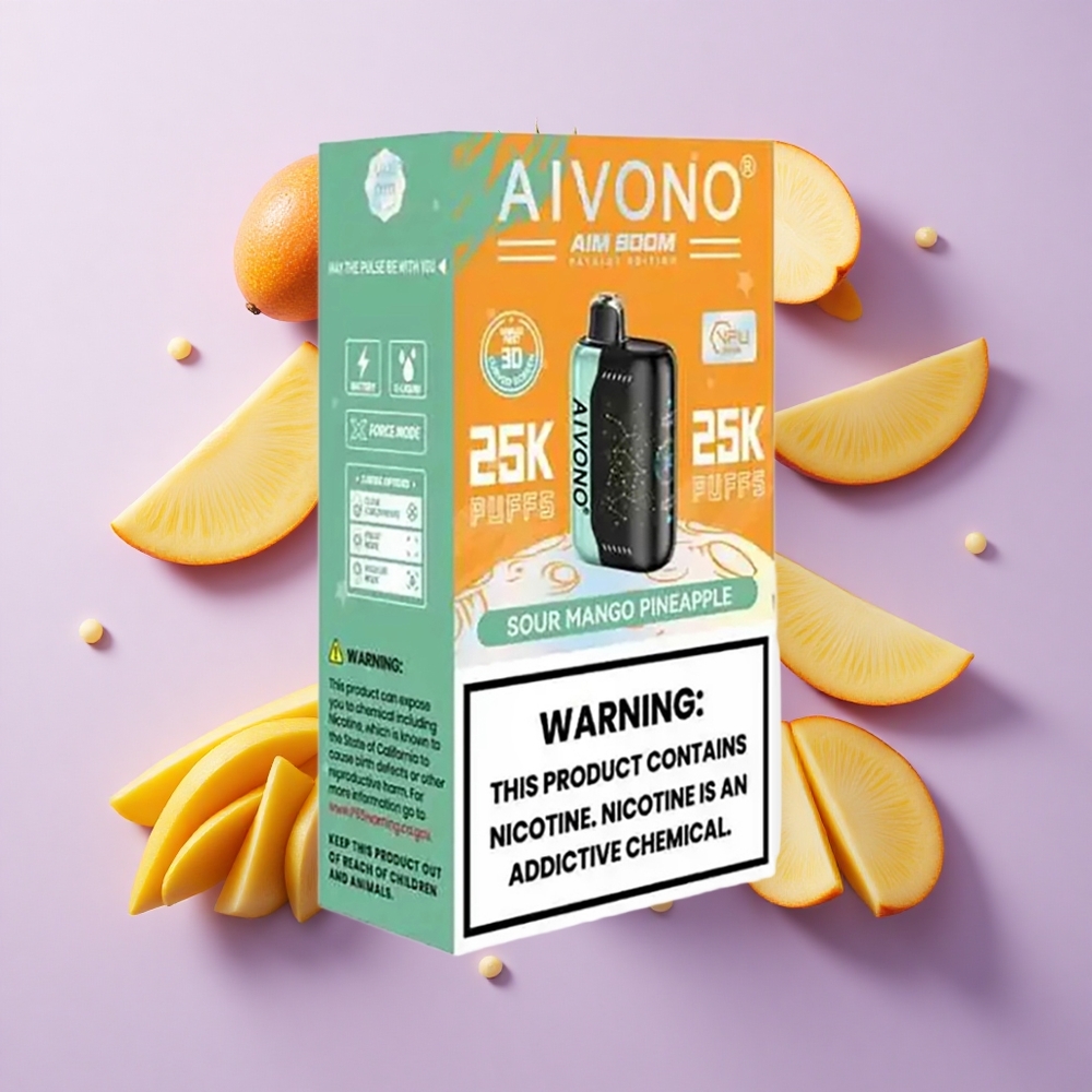 Aivono AIM BOOM 25000 Puffs 28ml Sour Mango Pineapple