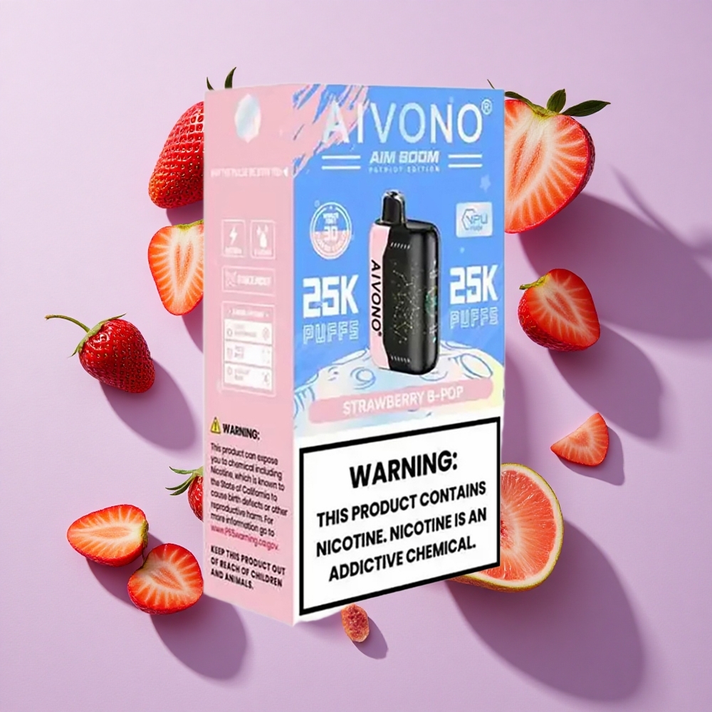Aivono AIM BOOM 25000 Puffs Strawberry B Pop 28ml