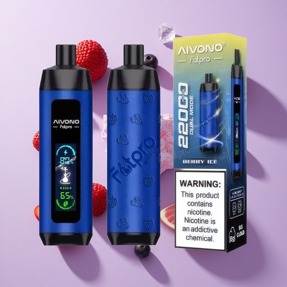 Aivono Aim Fatpro 22000 Puffs 28ml Rechargeable Berry Ice