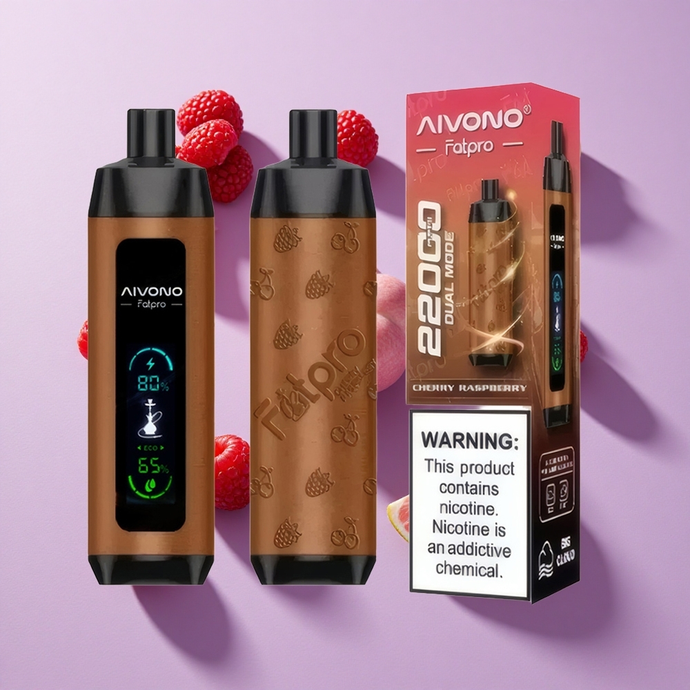 Aivono Aim Fatpro 22000 Puffs 28ml Rechargeable Cherry Raspberry